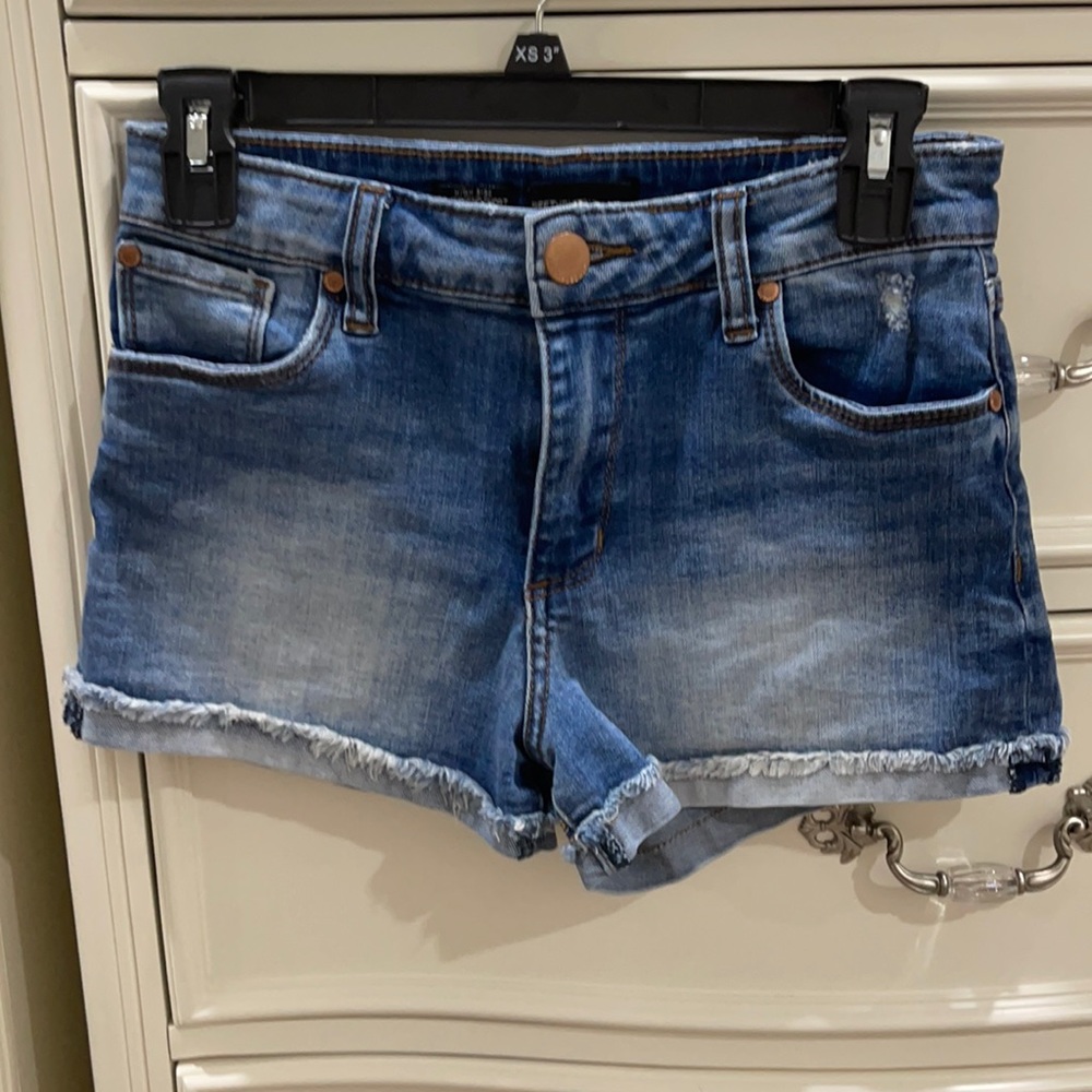 SeethRusoul High Rise Boyfriend Jean Shorts